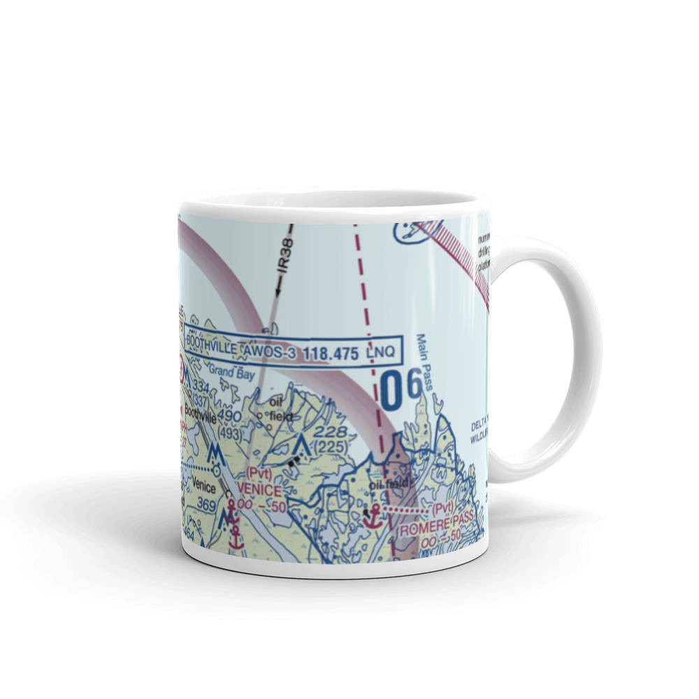 Boothville Heliport (LNQ) VFR Sectional  Mug 