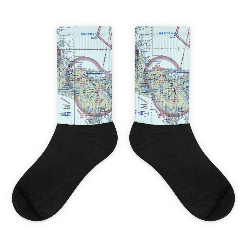 Boothville Heliport (LNQ) VFR Sectional Socks 