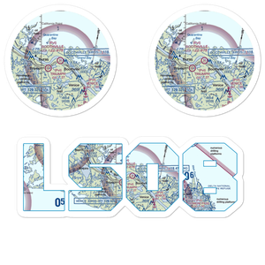 Boothville Heliport (LNQ) VFR Sectional Sticker Pack