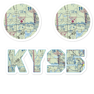 Hillman Airport (Y95) VFR Sectional Sticker Pack