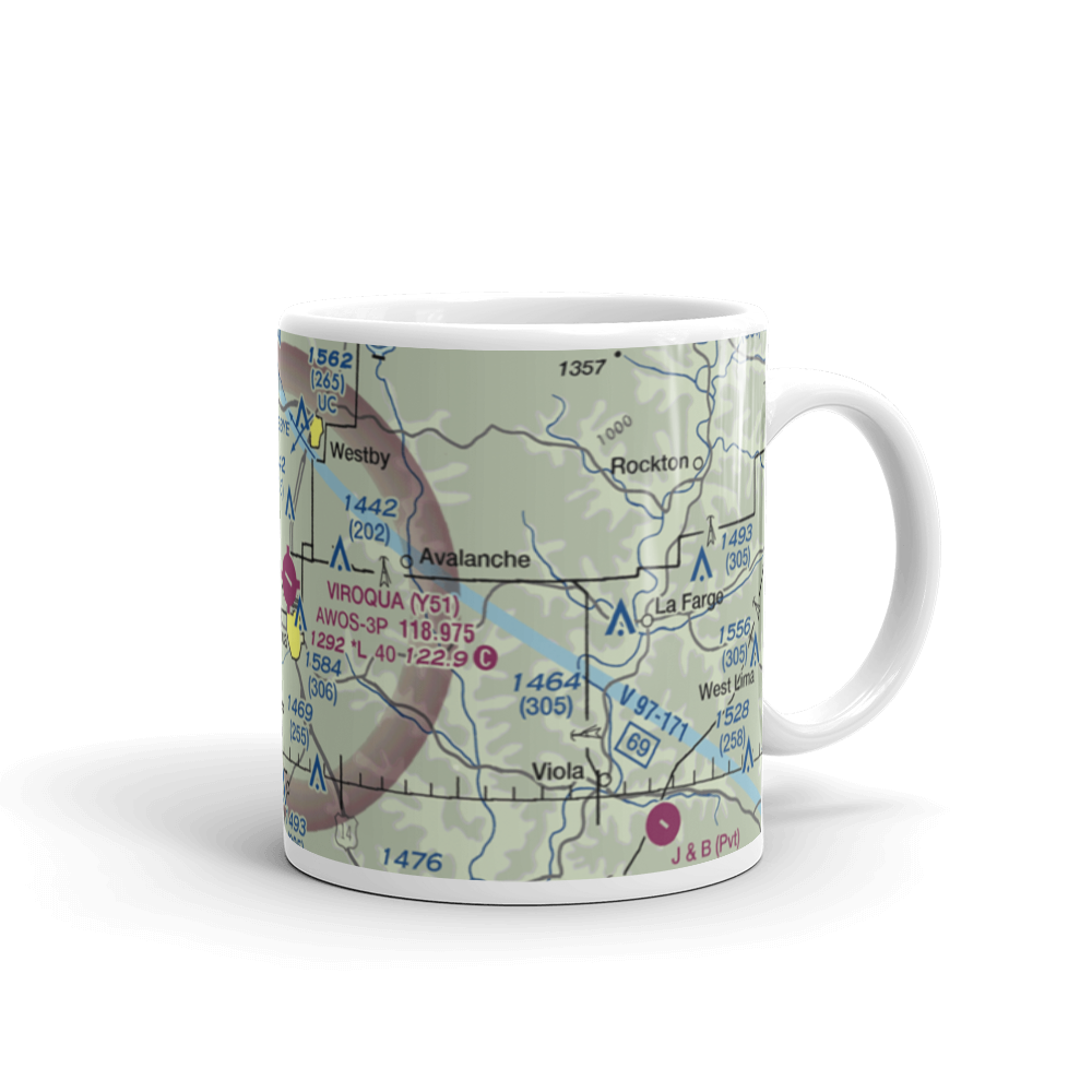 Viroqua Municipal Airport (Y51) VFR Sectional  Mug 