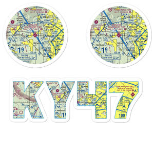 Oakland Southwest Airport (Y47) VFR Sectional Sticker Pack