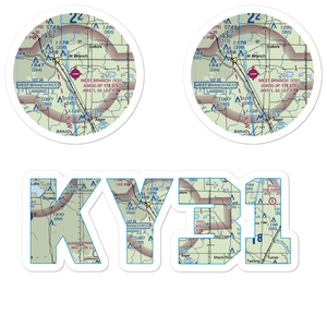 West Branch Community Airport (Y31) VFR Sectional Sticker Pack
