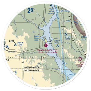 Standing Rock Airport (Y27) VFR Sectional Sticker (30 mile)