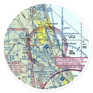Flagler Executive Airport (FIN) VFR Sectional Sticker (30 mile)