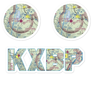 Bridgeport Municipal Airport (XBP) VFR Sectional Sticker Pack