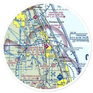 Sebastian Municipal Airport (X26) VFR Sectional Sticker (30 mile)
