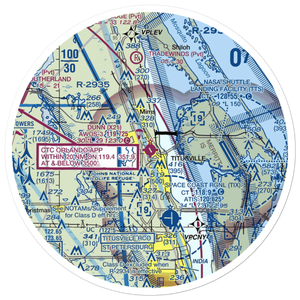 Arthur Dunn Air Park (X21) VFR Sectional Sticker (30 mile)