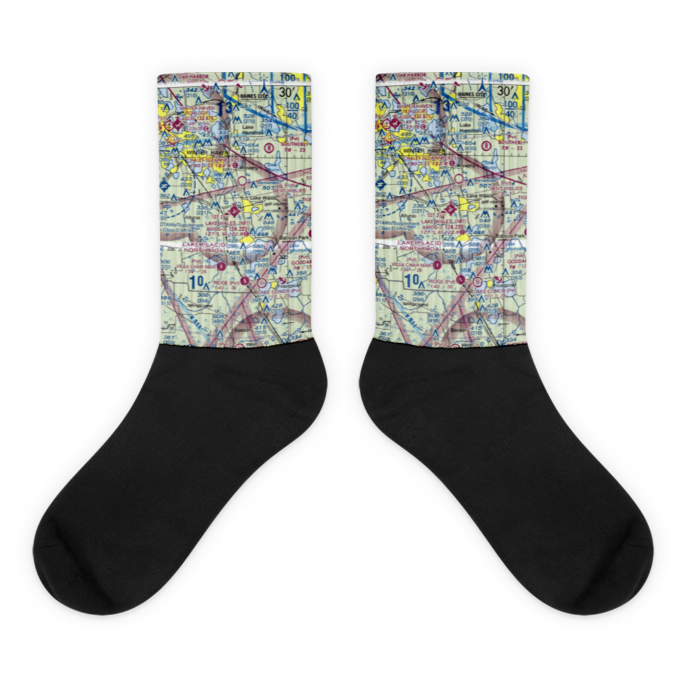 Lake Wales Municipal Airport (X07) VFR Sectional Socks 