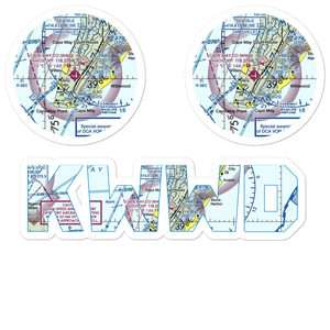 Cape May County Airport (WWD) VFR Sectional Sticker Pack