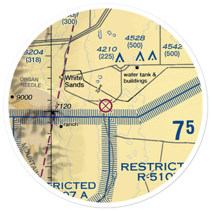 Condron Army Air Field (WSD) VFR Sectional Sticker (20 mile)