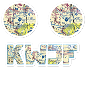 General WM J Fox Airfield (WJF) VFR Sectional Sticker Pack
