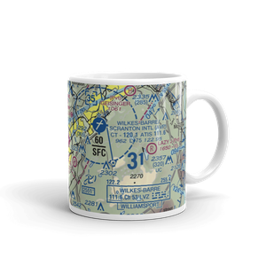 Wilkes Barre Wyoming Valley Airport (WBW) VFR Sectional  Mug