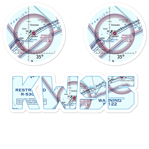 Ocracoke Island Airport (W95) VFR Sectional Sticker Pack