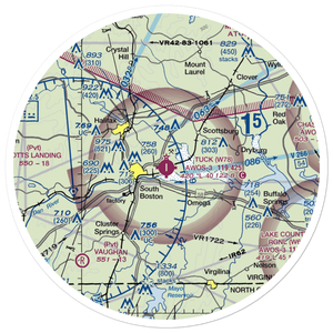 William M Tuck Airport (W78) VFR Sectional Sticker (30 mile)