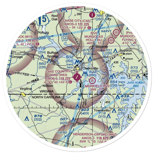 Lake Country Regional Airport (W63) VFR Sectional Sticker (30 mile)