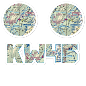 Luray Caverns Airport (LUA) VFR Sectional Sticker Pack