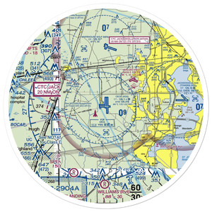 Cecil Airport (VQQ) VFR Sectional Sticker (30 mile)
