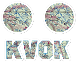 Volk Field (VOK) VFR Sectional Sticker Pack