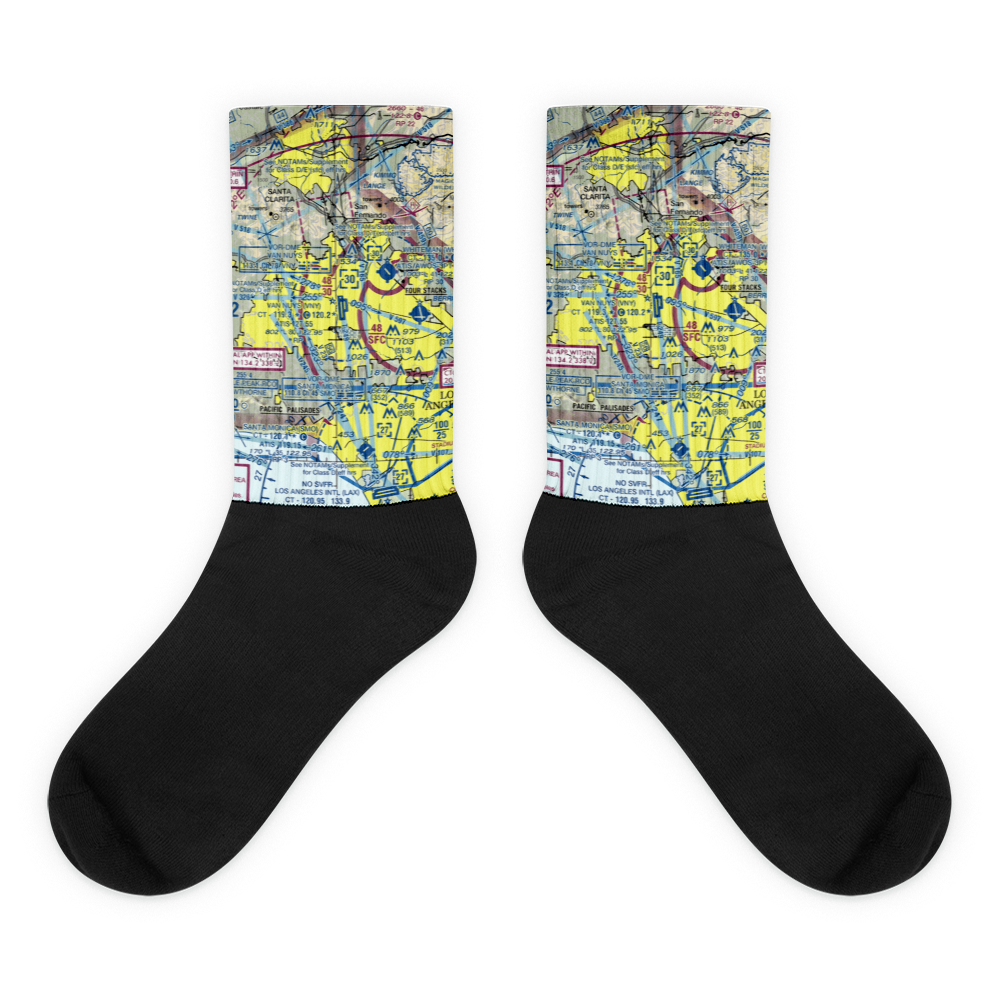 Van Nuys Airport (VNY) VFR Sectional Socks 