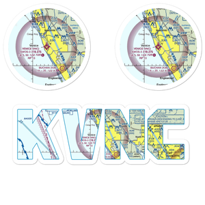 Venice Municipal Airport (VNC) VFR Sectional Sticker Pack