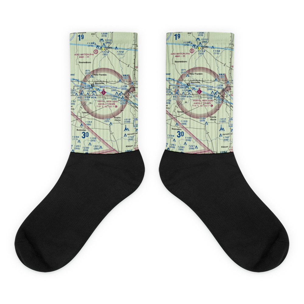 Jesse Viertel Memorial Airport (VER) VFR Sectional Socks 