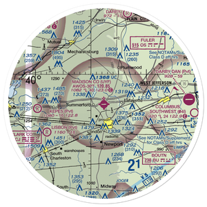 Madison County Airport (UYF) VFR Sectional Sticker (30 mile)
