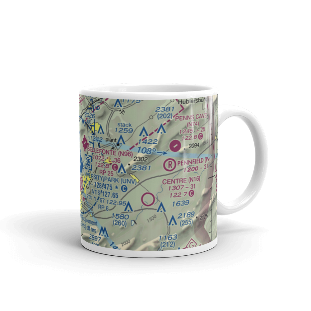 University Park Airport (UNV) VFR Sectional  Mug 