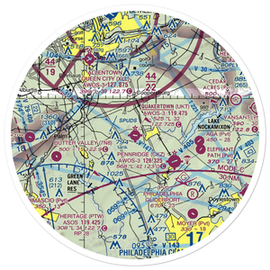 Quakertown Airport (UKT) VFR Sectional Sticker (30 mile)