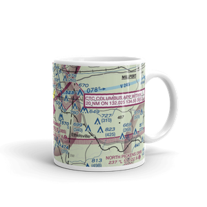 Columbus Lowndes County Airport (UBS) VFR Sectional  Mug