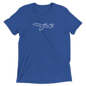 Bombardier Learjet 45 Business Jet Tri-blend T-Shirt