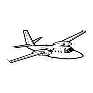 Commander 1000 Jetprop Business Airplane Sticker