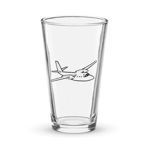 Commander 1000 Jetprop Business Airplane  Shaker Pint Glass
