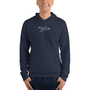 Embraer Legacy 650 Business Jet Bella + Canvas Hoodie