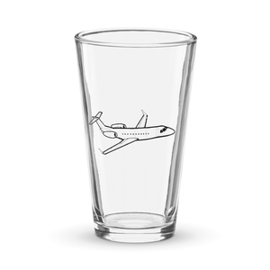 Embraer Legacy 650 Business Jet  Shaker Pint Glass