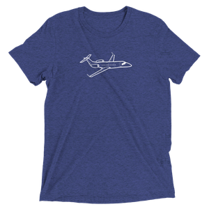 Embraer Legacy 650 Business Jet Tri-blend T-Shirt