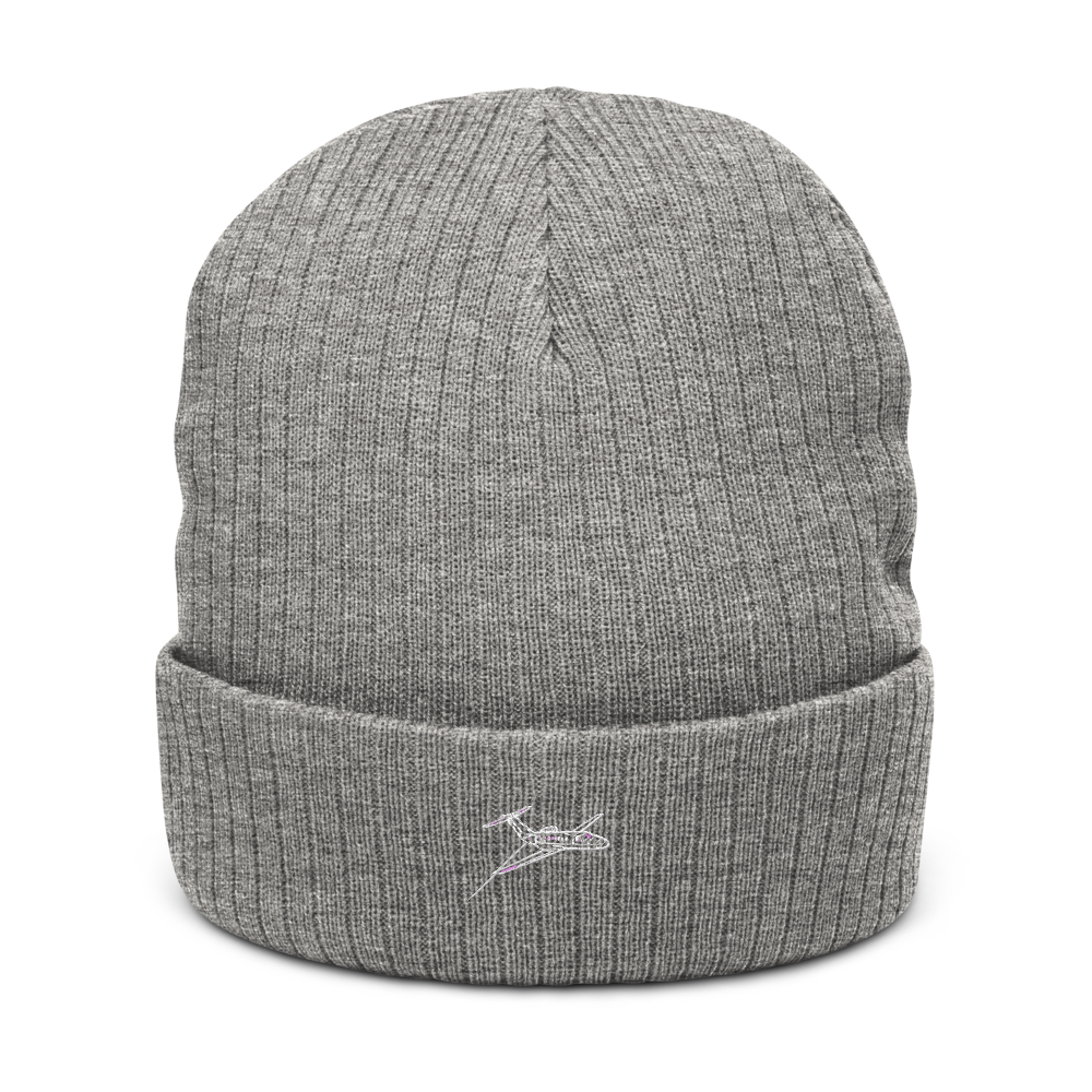 Cessna Citation CJ3 Business Jet Atlantis Recycled Cuffed Beanie 