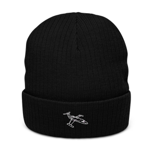 HFB-320 Hansa Jet Business Aircraft Atlantis Recycled Cuffed Beanie