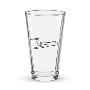 Gulfstream GV Luxury Business Jet  Shaker Pint Glass
