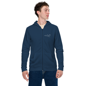 Bombardier Global Express Business Jet SOL'S Unisex Basic Zip Hoodie | SOL'S 01714