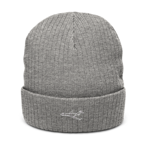 Bombardier Global Express Business Jet Atlantis Recycled Cuffed Beanie