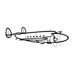 Lockheed Lodestar Business Airplane Sticker
