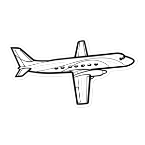 Gulfstream I - Business Luxury Jet Sticker