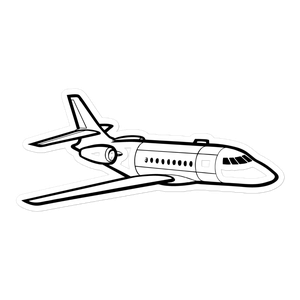 Dassault Falcon 2000 Business Jet Sticker