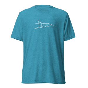 Dassault Falcon 2000 Business Jet Tri-blend T-Shirt