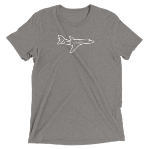 Dassault Falcon 20 Business Jet Tri-blend T-Shirt