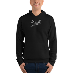 De Havilland Dove Business Airplane Bella + Canvas Hoodie