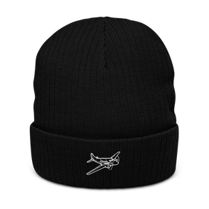 De Havilland Dove Business Airplane Atlantis Recycled Cuffed Beanie