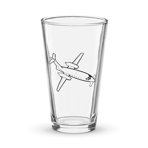 Piaggio Avanti Business Airplane  Shaker Pint Glass