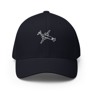 Piaggio Avanti Business Airplane Flexfit Hat